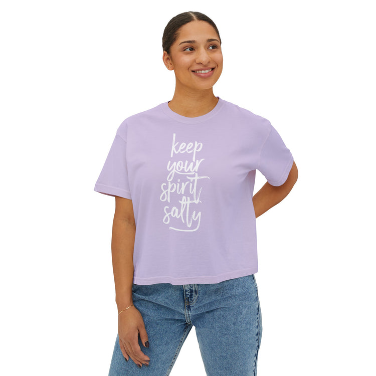 Keep Your Spirit Salty Boxy Top