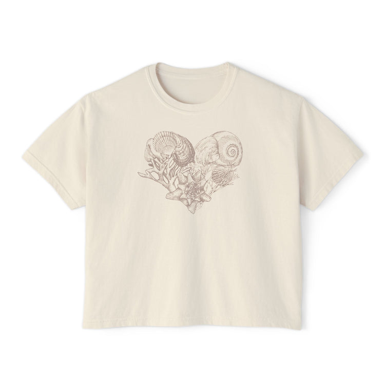 Seashell Heart Boxy Top