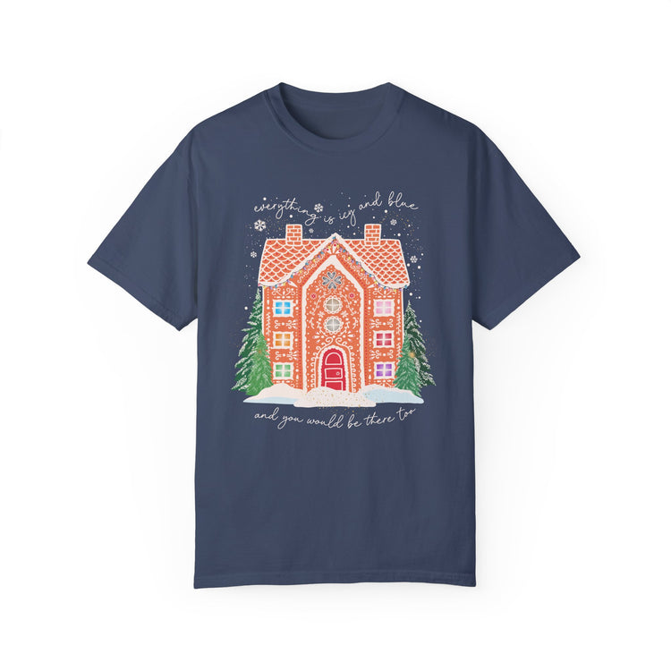 Everything is Icy and Blue Gingerbread House