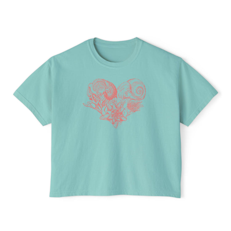 Seashell Heart Boxy Top
