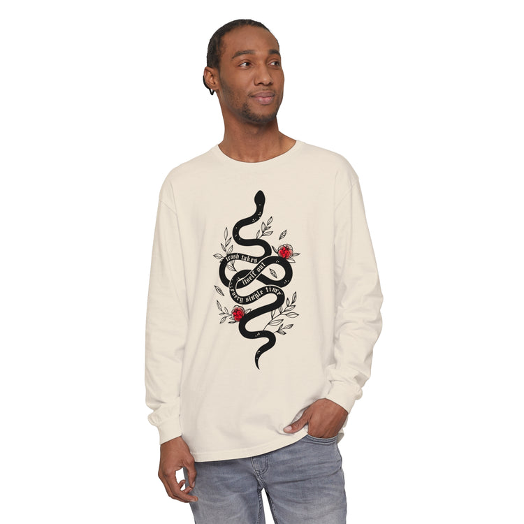 Trash Takes Itself Out Long Sleeve Comfort Colors Tee