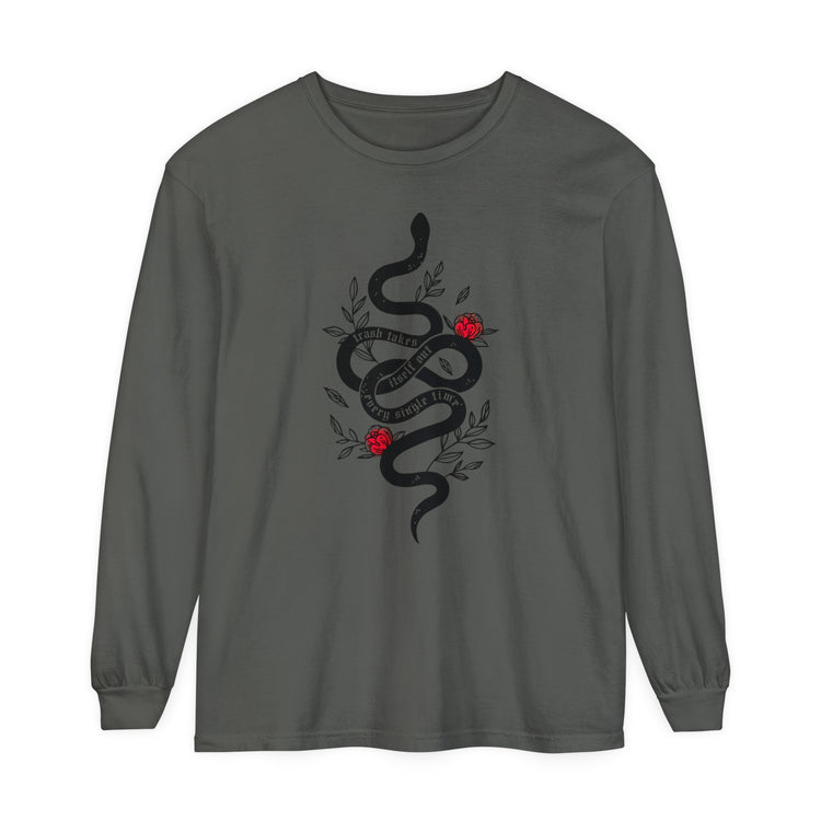 Trash Takes Itself Out Long Sleeve Comfort Colors Tee