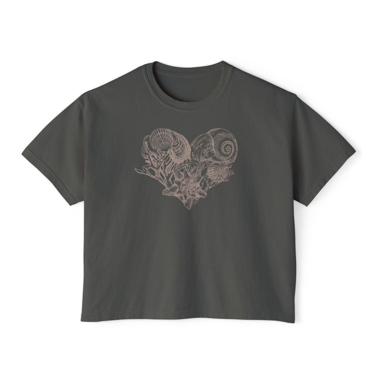 Seashell Heart Boxy Top