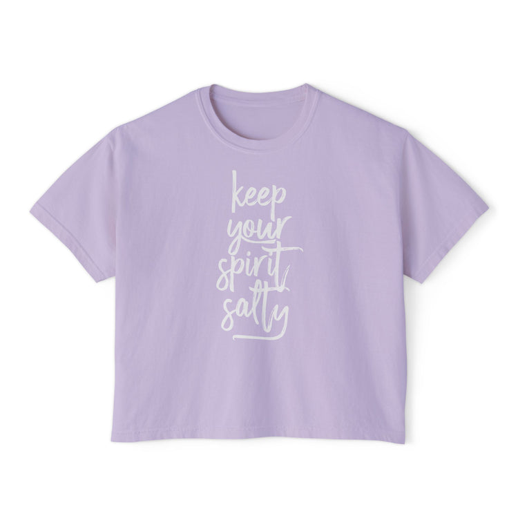 Keep Your Spirit Salty Boxy Top