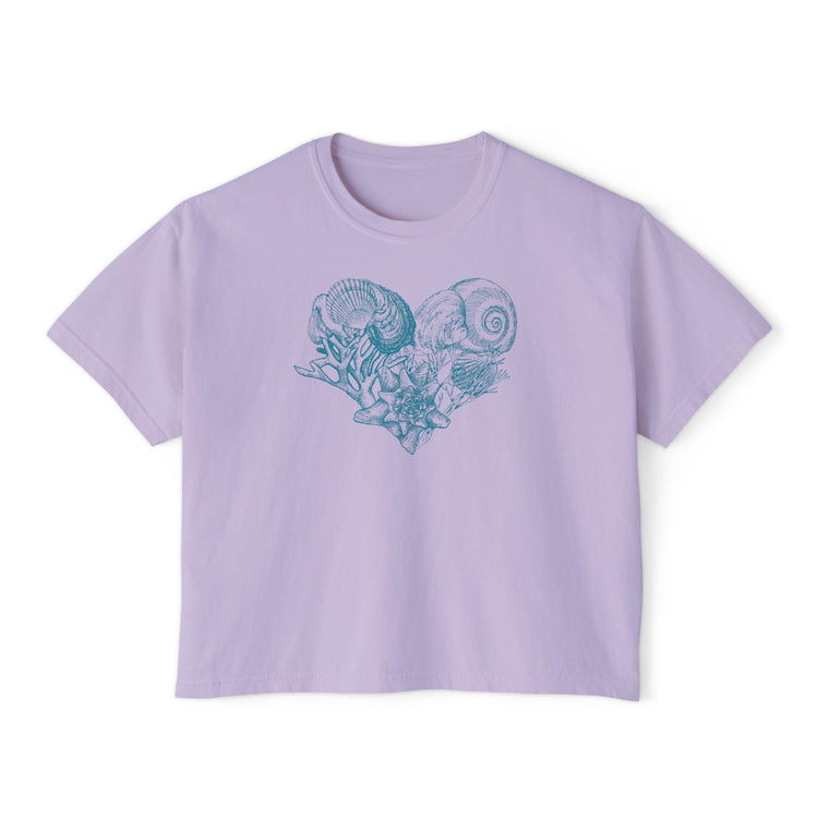 Seashell Heart Boxy Top