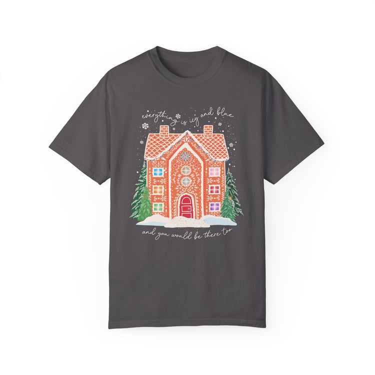 Everything is Icy and Blue Gingerbread House