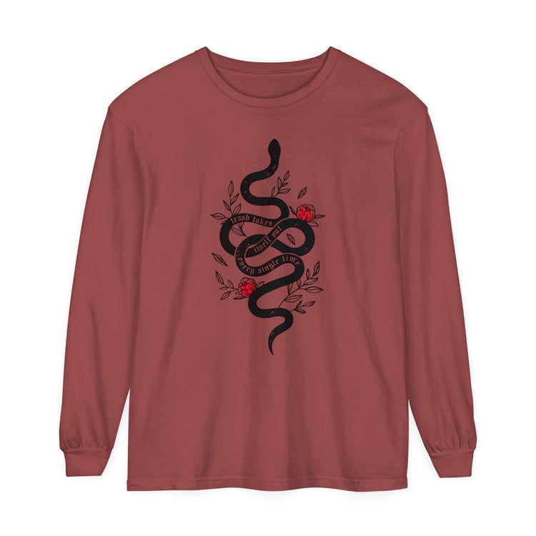 Trash Takes Itself Out Long Sleeve Comfort Colors Tee