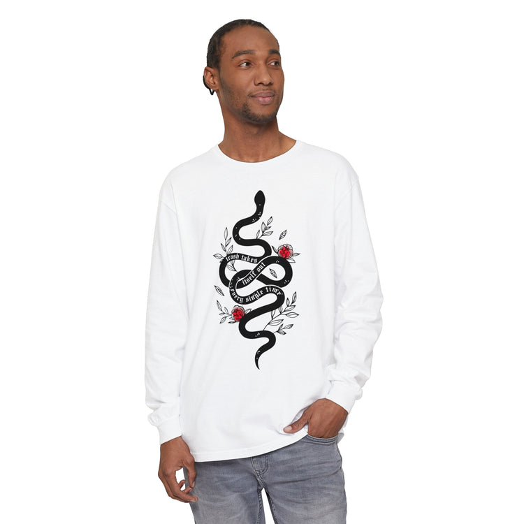 Trash Takes Itself Out Long Sleeve Comfort Colors Tee