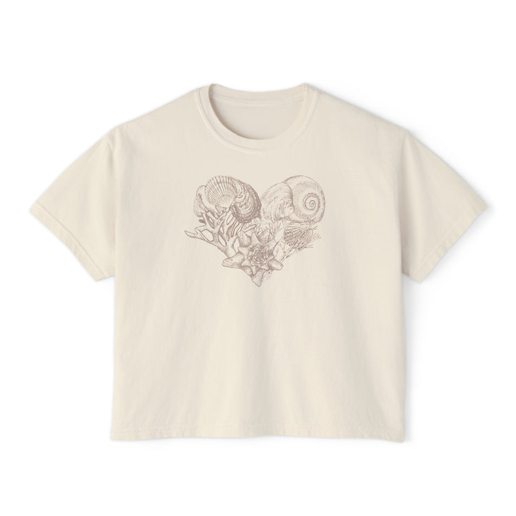 Seashell Heart Boxy Top