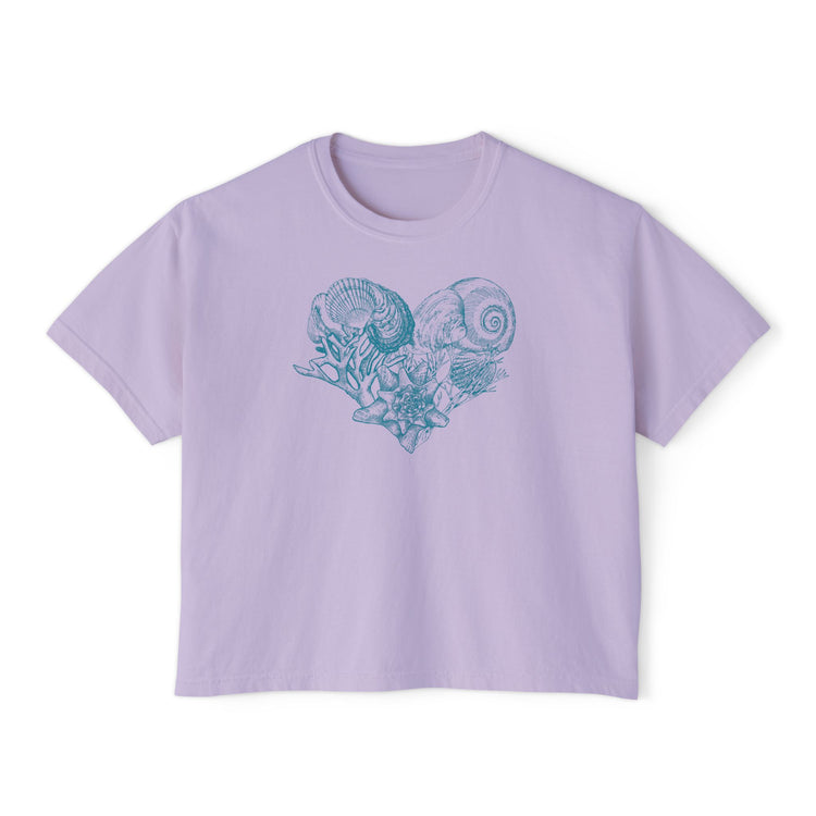 Seashell Heart Boxy Top