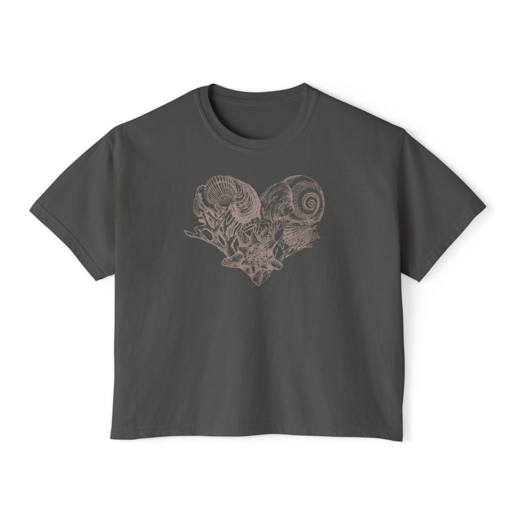 Seashell Heart Boxy Top