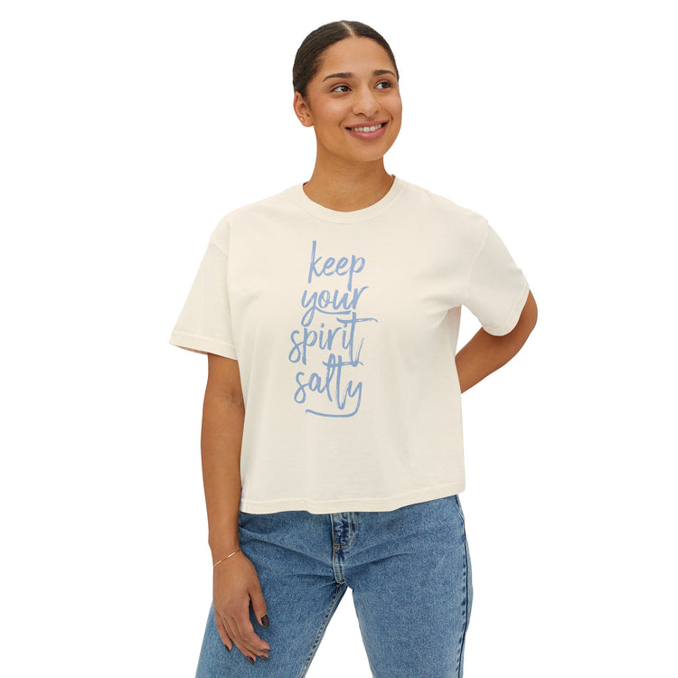 Keep Your Spirit Salty Boxy Top