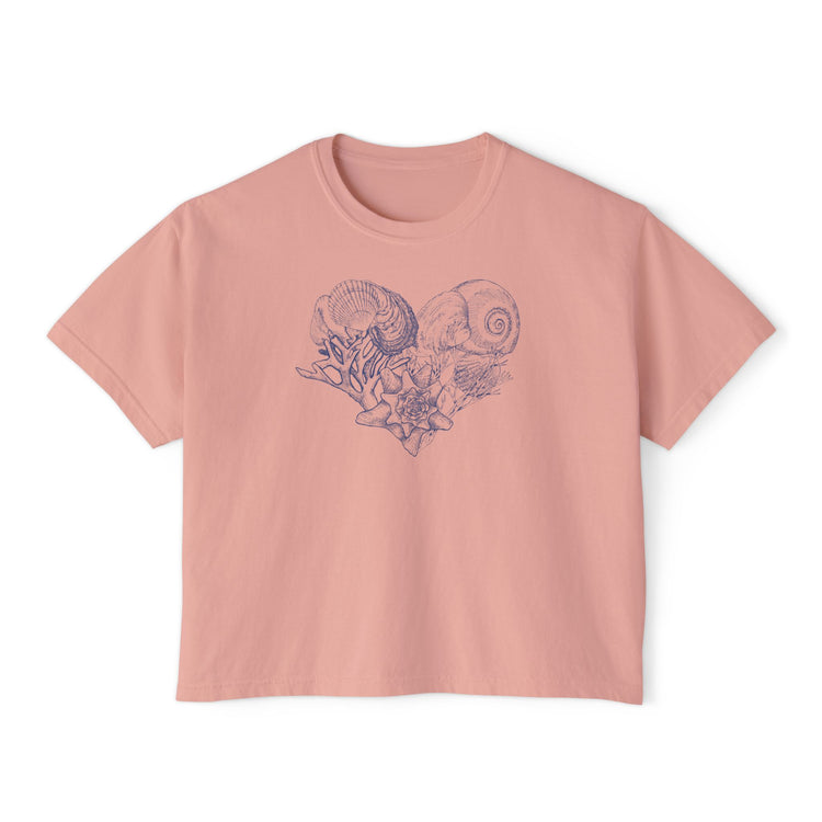 Seashell Heart Boxy Top