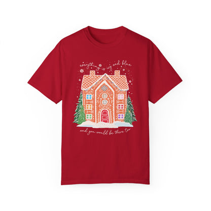 Everything is Icy and Blue Gingerbread House