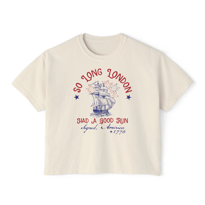 So Long London Boxy Tee
