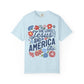 Unisex Floral Jesus & America T-Shirt | Faith-Inspired Tee, Patriotic Gift, Casual Wear, Summer Outfit, Christian Pride