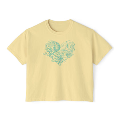 Seashell Heart Boxy Top